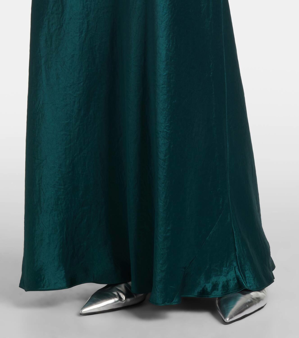 slim fit dress slacks Vince Women's Chiffon-Layered Satin Slip Dress main image 0