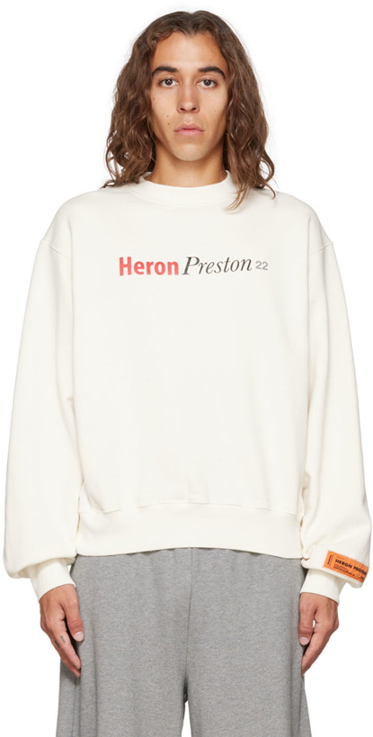 Photo: Heron Preston White Heron Censored Sweatshirt