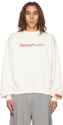 Heron Preston White Heron Censored Sweatshirt