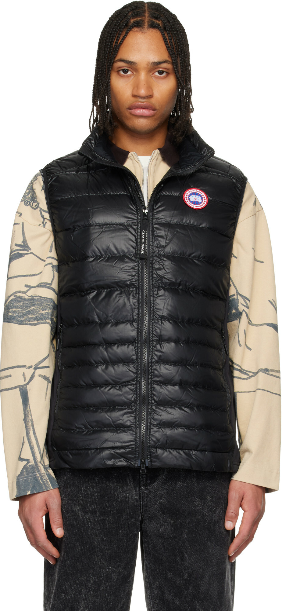 Canada Goose Black HyBridge Lite Down vest