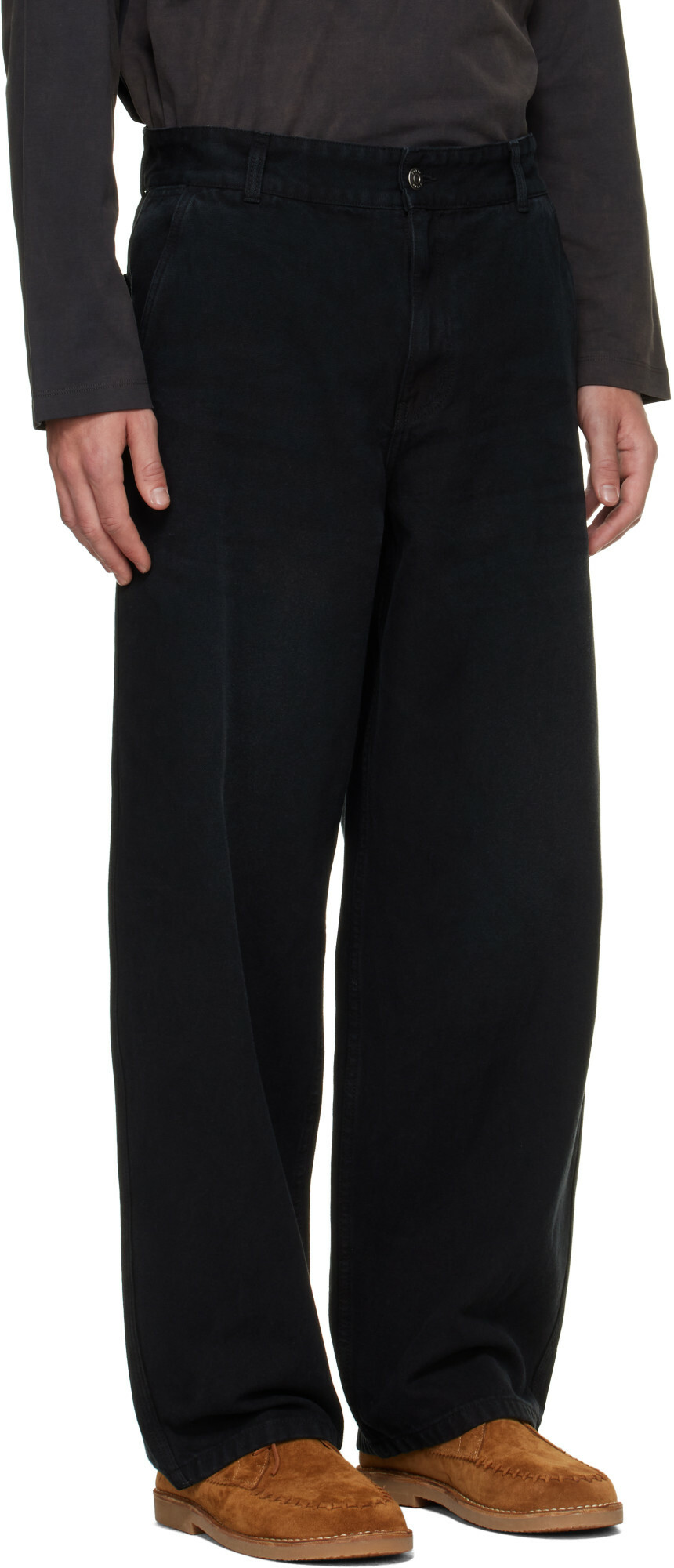 Solid Homme Black Carpenter Jeans