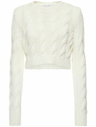 MAX MARA Sfinge Cable Knit Crop Top