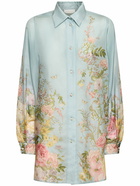 ZIMMERMANN Waverly Printed Silk Relaxed Shirt