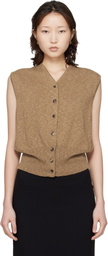 Cordera Khaki Flecked Cotton Waistcoat