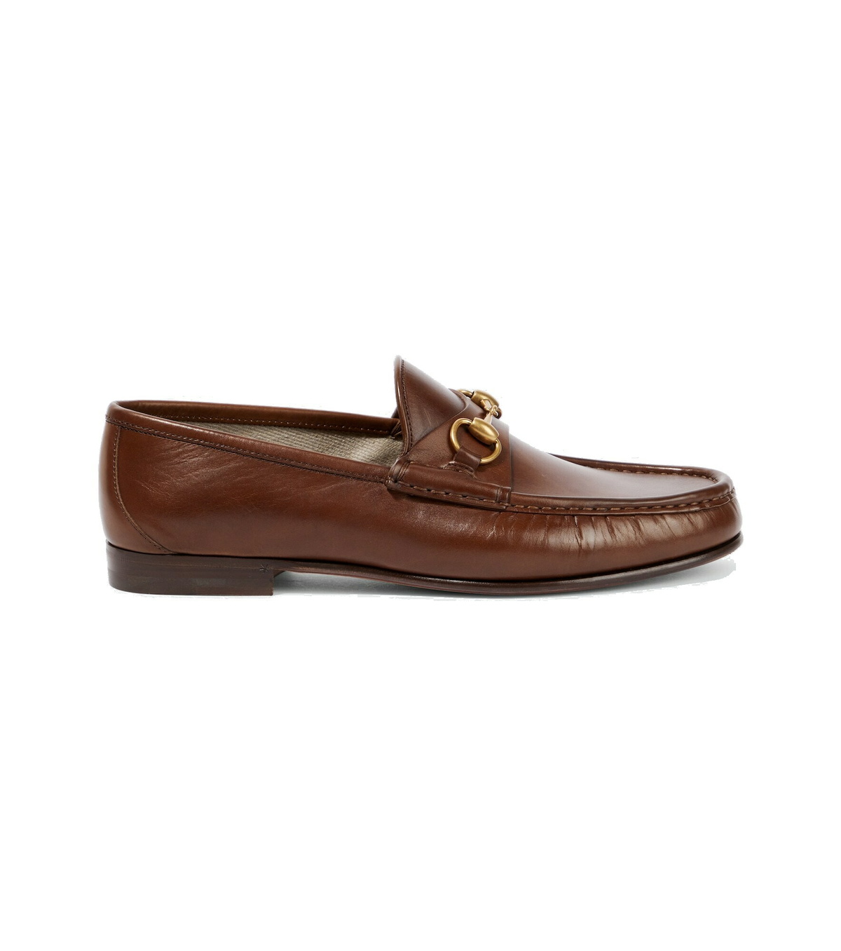 【関税・送料込み】GUCCI COATS IVORY AND BROWN HORSEBIT COAT Women's Horsebit wedge loafer in beige and ebony GG canvas