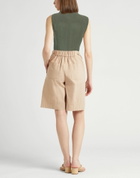 120% Lino Womens Shirt Military in Green