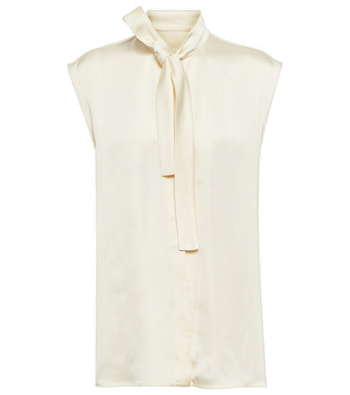 Photo: Jil Sander Satin sleeveless blouse