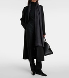 Ferragamo Gancini jacquard wool scarf