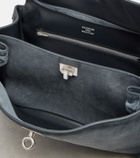 Balenciaga Rodeo Small suede top-handle bag