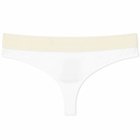 Palm Angels Women's Logo Tape Brazilian Thong in White