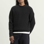 A.P.C. Men's Ron Chunky Rib Jumper in Heathered Anthracite