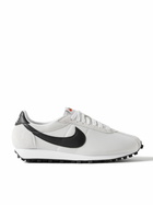 Nike - LD-1000 Leather and Brushed Suede-Trimmed Mesh Sneakers - Gray