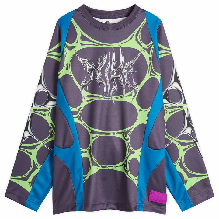 Photo: Nike Men's Project F.R.O.G. Jelly Cage Jersey Top in Brilliant Blue/Dark Raisin/Vivid Purple