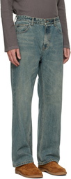 Solid Homme Blue Slim Bootcut Jeans