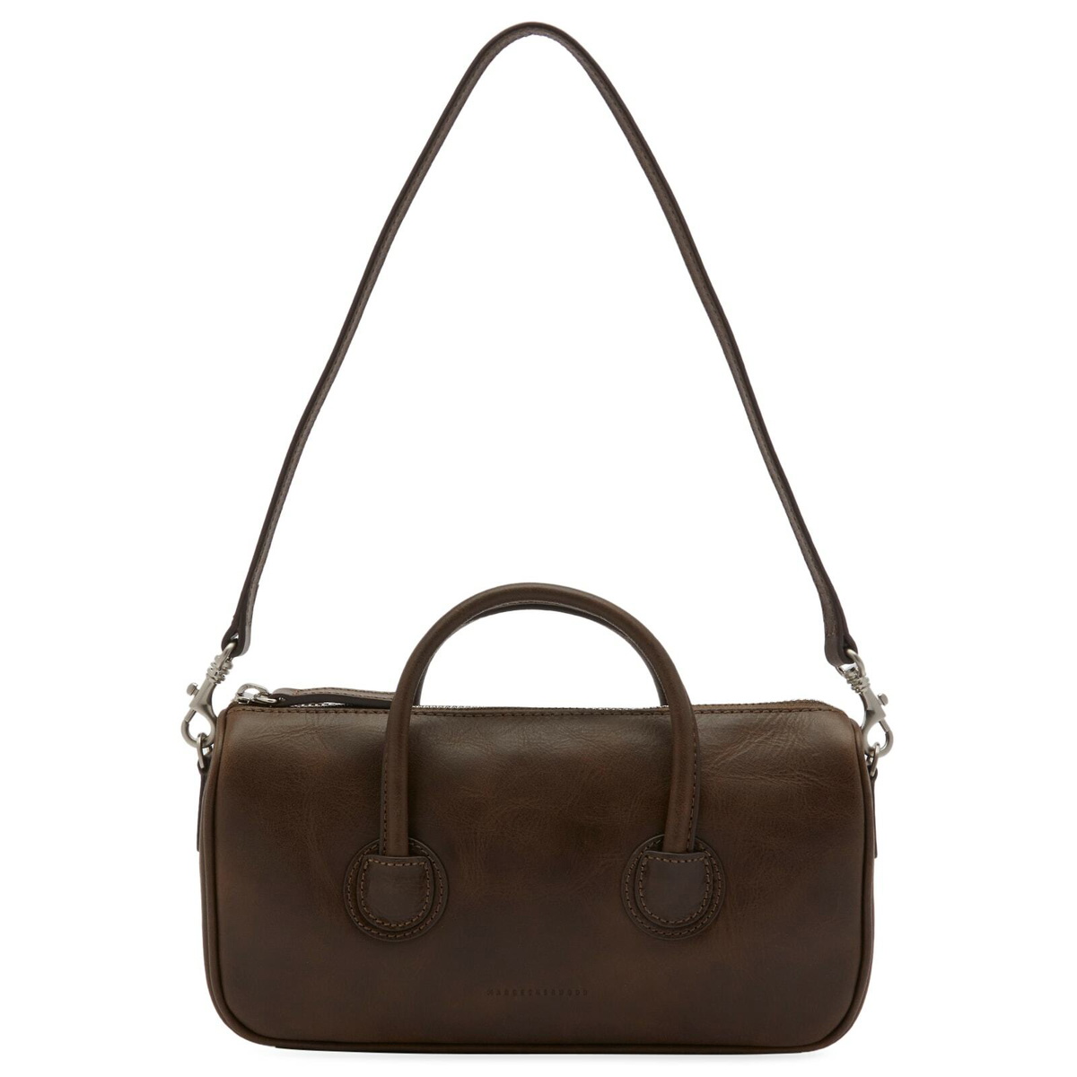 ☆MARGE SHERWOOD☆ ZIPPER SMALLwashed brown pullup MARGE SHERWOOD Women's Zipper Small Bag in Washed Brown