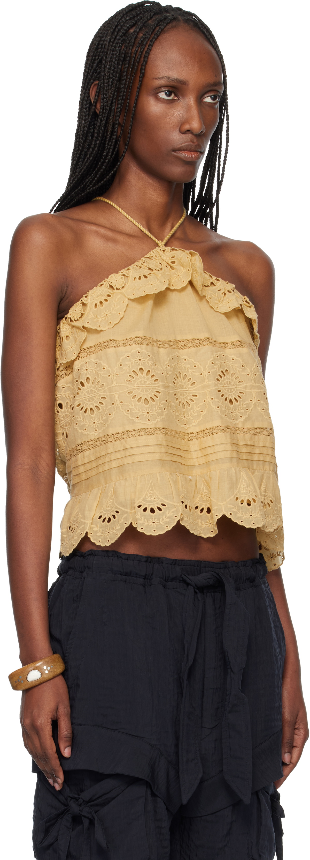 Isabel Marant Etoile Tan Prisha Top Isabel Marant Etoile