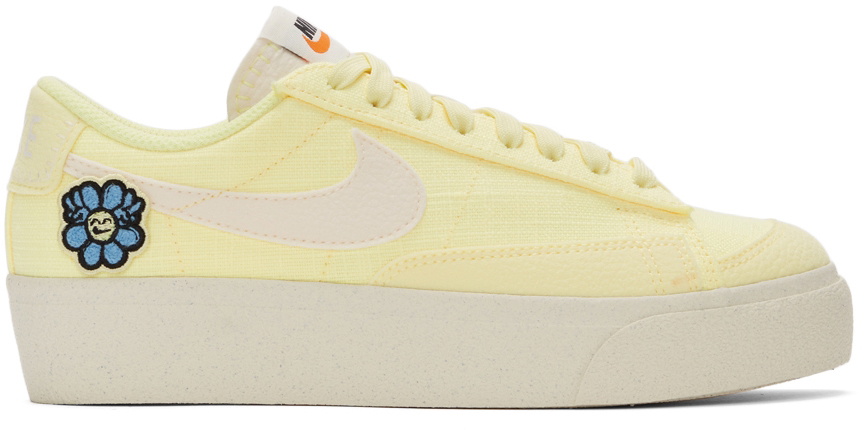 Nike Yellow Blazer Low Platform Sneakers