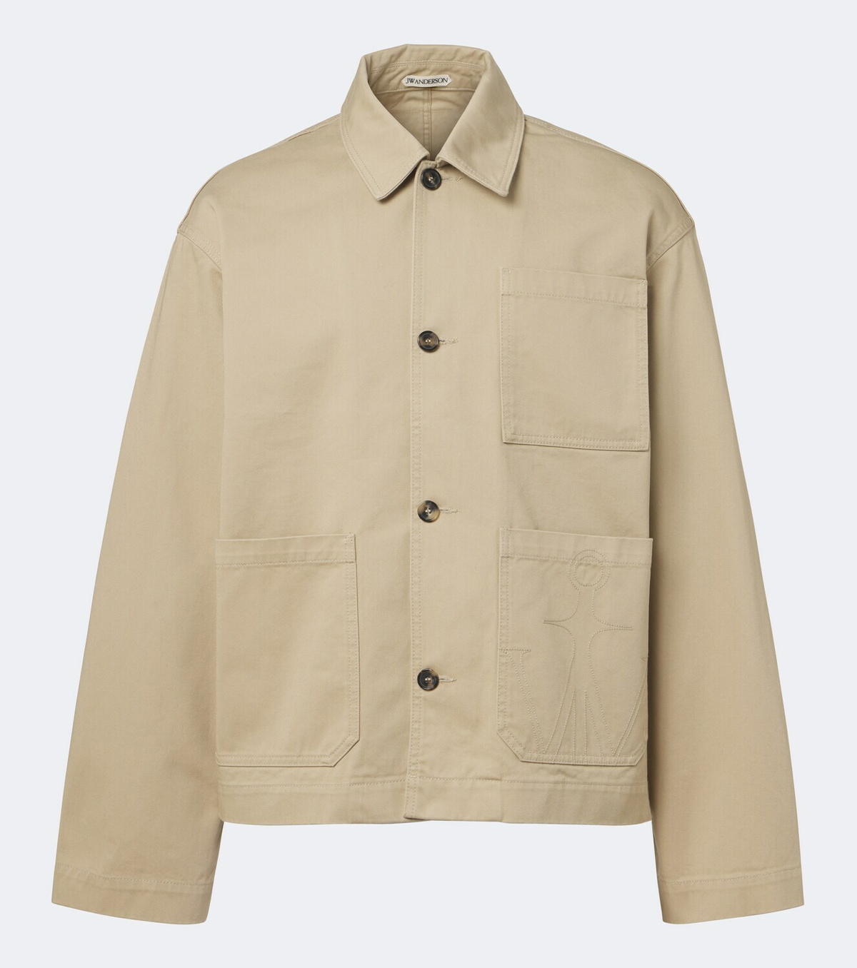 JW Anderson Embroidered cotton canvas jacket