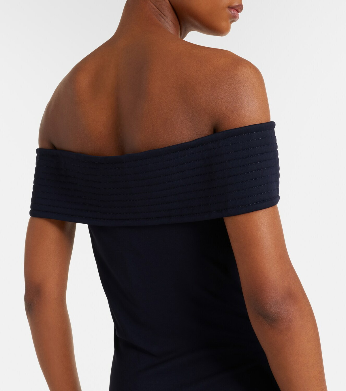 Alaïa Off-shoulder jersey maxi dress
