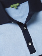 Sid Mashburn - Rally Striped Cotton Polo Shirt - Blue