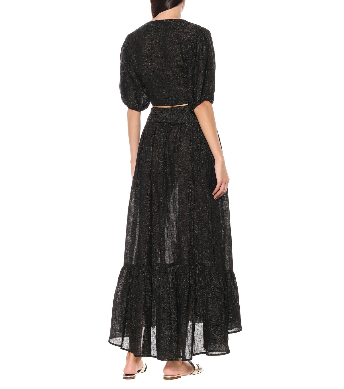 Lisa Marie Fernandez - Nicole linen-blend gauze midi skirt