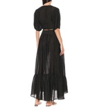 Lisa Marie Fernandez - Nicole linen-blend gauze midi skirt