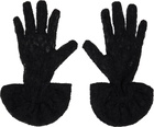 Anna Sui Black Short Gloves