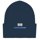 MC2 Saint Barth Blue Ribbed Beanie With Ducky Patch | Coccolebimbi Special Edition