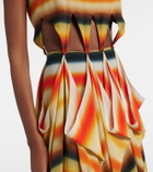 Loewe Paula's Ibiza striped silk maxi dress