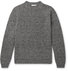 The Row - Ezra Mélange Camel Hair-Blend Sweater - Gray