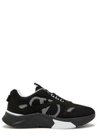 Valentino Garavani Demivee Panelled Mesh and Suede Sneakers Black