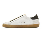 Golden Goose White and Gold Superstar Sneakers