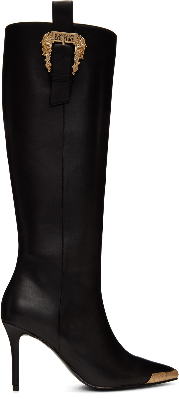 Versace Jeans Couture Black Couture1 Scarlett Tall Boots Versace