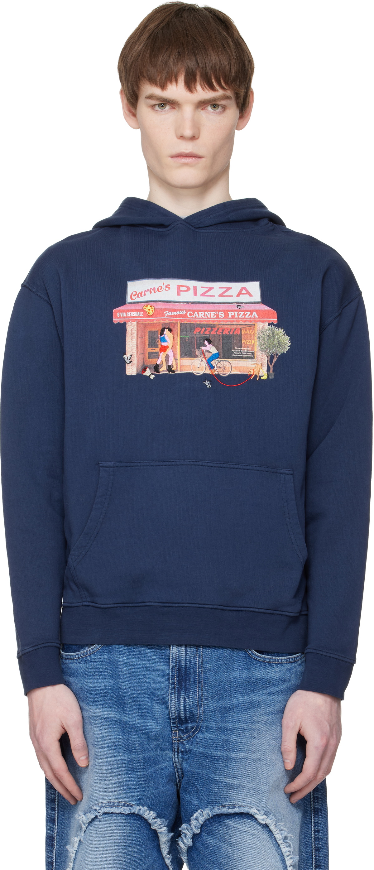 Carne Bollente Navy Hot Slice Hoodie