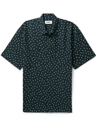 YMC - Mitchum Polka-Dot Cotton-Seersucker Shirt - Blue