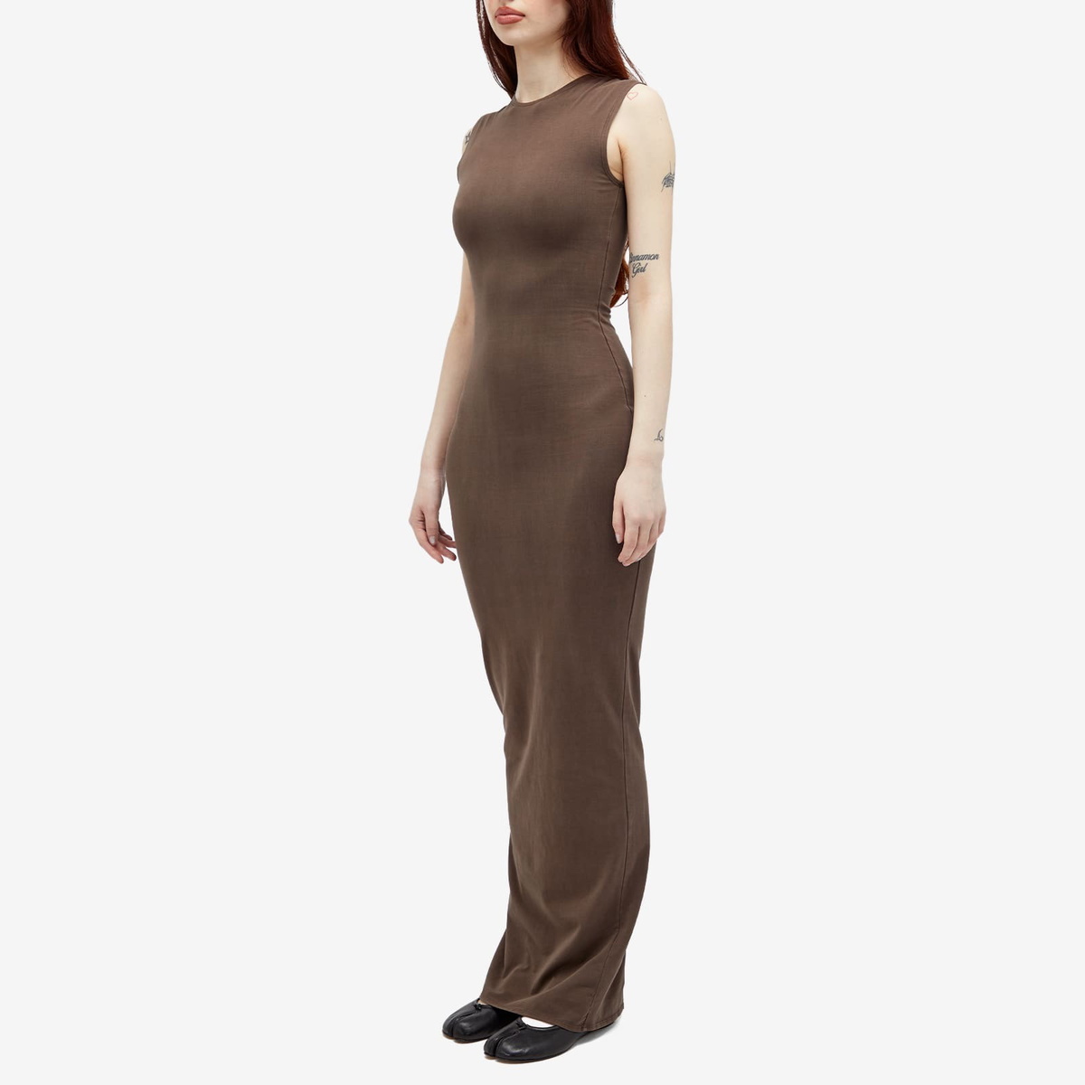 Entire Studios Women's Sleeveless Maxi Dress in Brunette