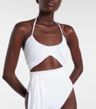 Alaïa Draped halterneck swimsuit