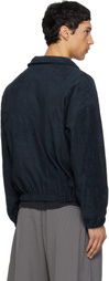 Song for the Mute Navy Zip Funnel Sweatshirt