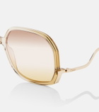Chloé Wavy square sunglasses