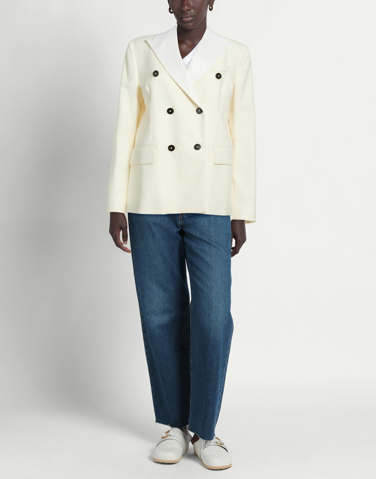 Slowear Womens Blazer Cream
