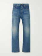 SAINT LAURENT - Straight-Leg Distressed Jeans - Blue