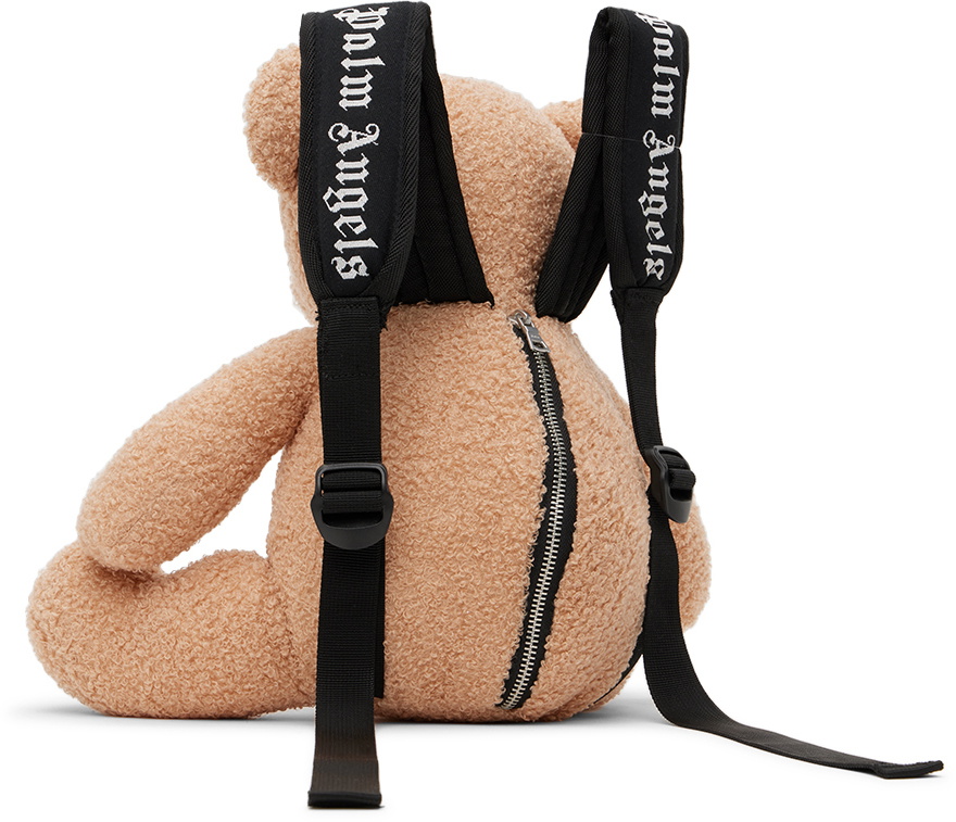 Palm Angels Kids Brown Teddy Bear Backpack Palm Angels