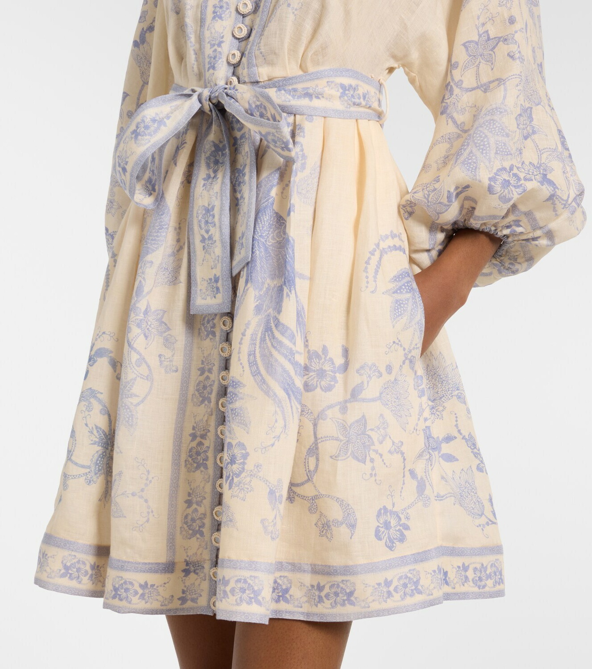 Zimmermann Indra floral linen minidress