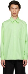 Recto Green Embroidered Shirt