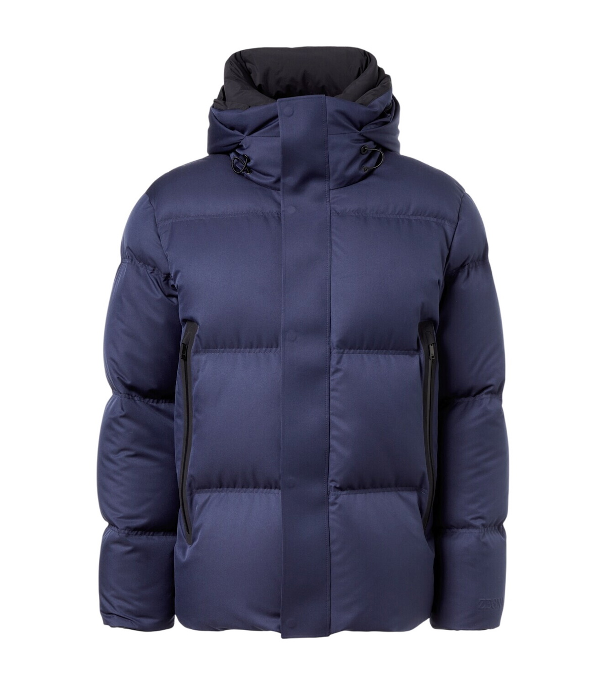 Zegna - Stratos Leather-Trimmed Quilted Shell Hooded Down Jacket