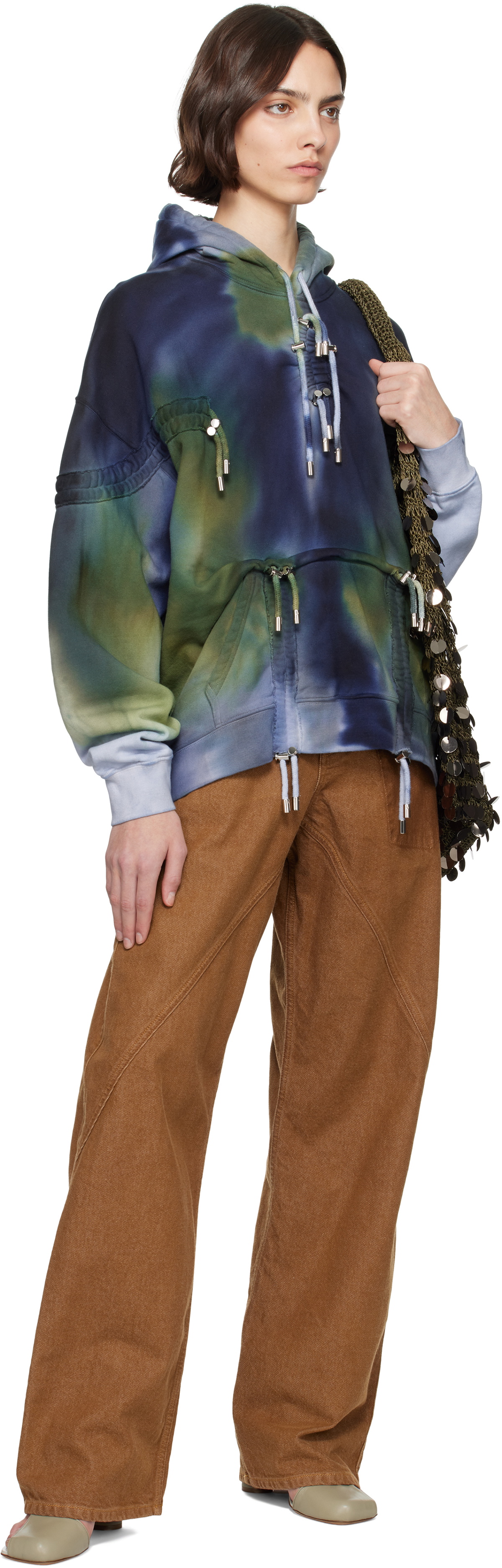 Collina Strada Navy & Green Burst Hoodie