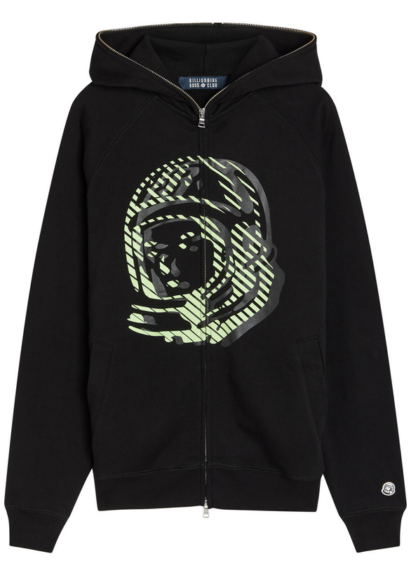 Photo: Billionaire Boys Club Printed Hooded Cotton Sweatshirt Black