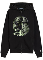 Billionaire Boys Club Printed Hooded Cotton Sweatshirt Black