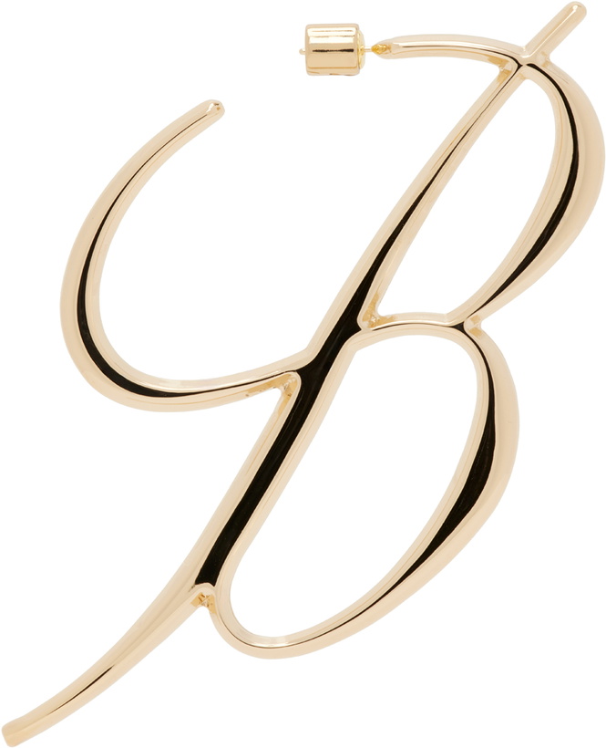 Photo: Blumarine Gold B Monogram Single Earring