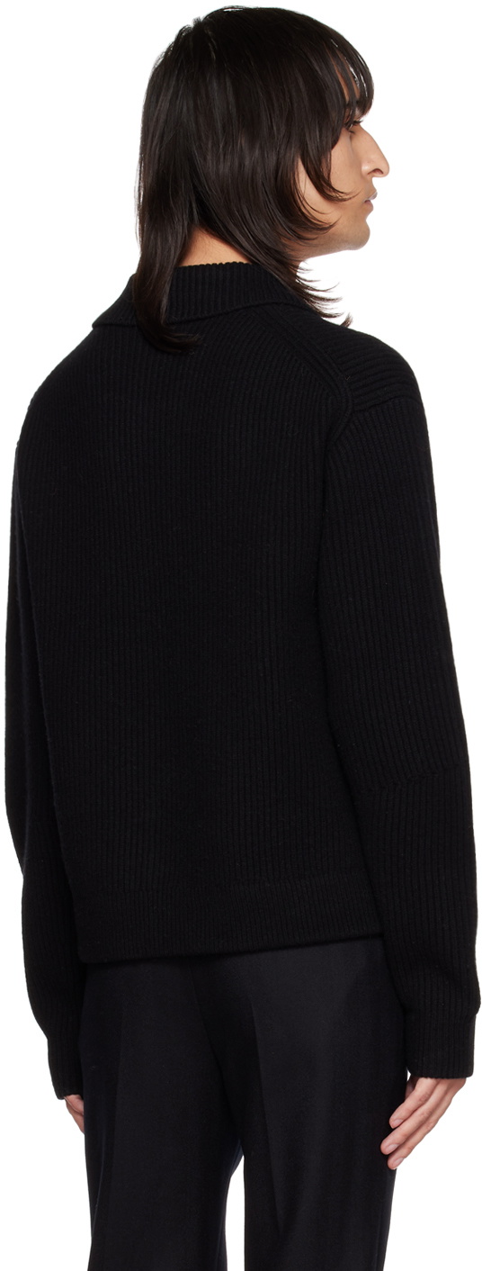 Joseph Black Cardigan Stitch Cardigan